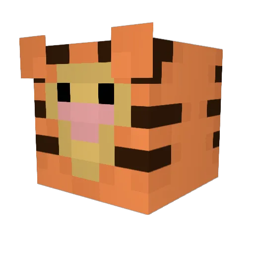 Bloodzerk Minecraft avatar head, 3D render