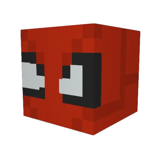BloomGhost1 Minecraft avatar head, 3D render