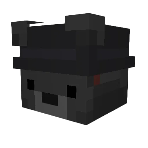Bloomiak Minecraft avatar head, 3D render