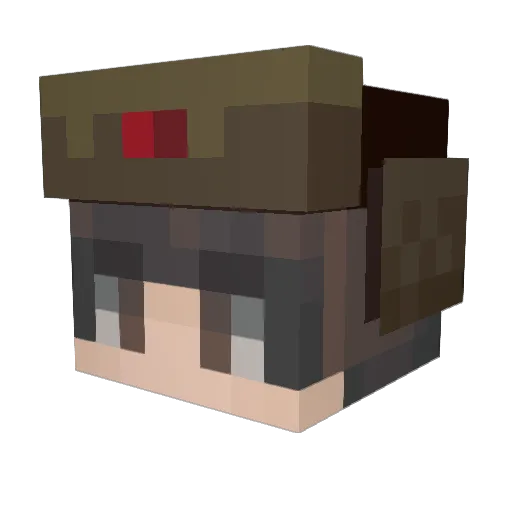 Bloomingsillines Minecraft avatar head, 3D render