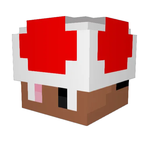 Bloomsom Minecraft avatar head, 3D render