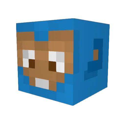 BloonsTD6 Minecraft avatar head, 3D render
