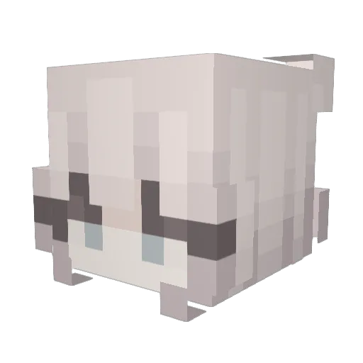 Blooondii Minecraft avatar head, 3D render