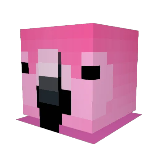 BlooperGloop Minecraft avatar head, 3D render