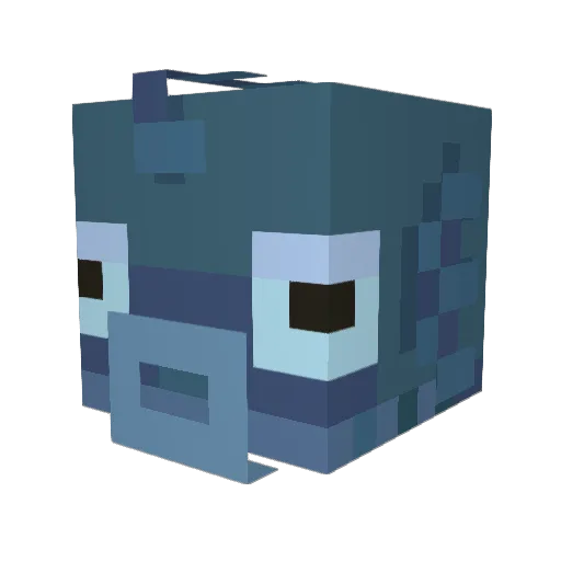 BlopperMan_ Minecraft avatar head, 3D render