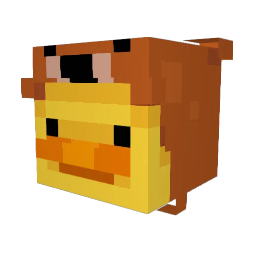 Bloppy1 Minecraft avatar head, 3D render