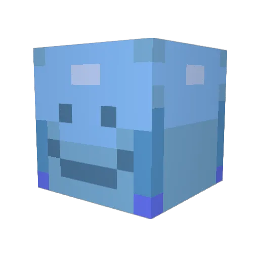 BloppySupreme Minecraft avatar head, 3D render