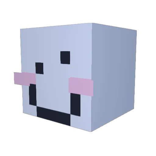 Blorbb Minecraft avatar head, 3D render
