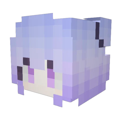 Bloret Minecraft avatar head, 3D render