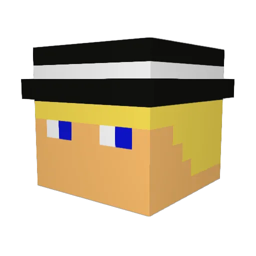 Blorp Minecraft avatar head, 3D render