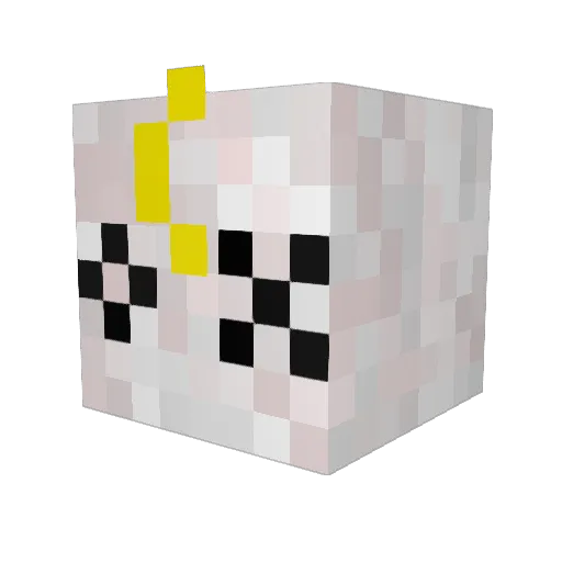 Bloryx Minecraft avatar head, 3D render
