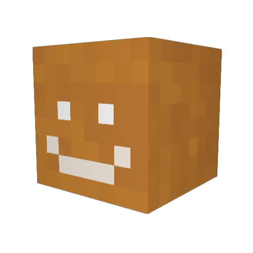 BloshBlatt Minecraft avatar head, 3D render