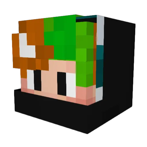 BloshGam3r Minecraft avatar head, 3D render