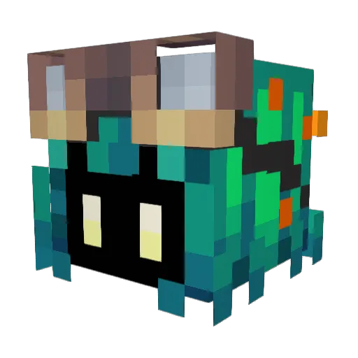 Blosom2063 Minecraft avatar head, 3D render