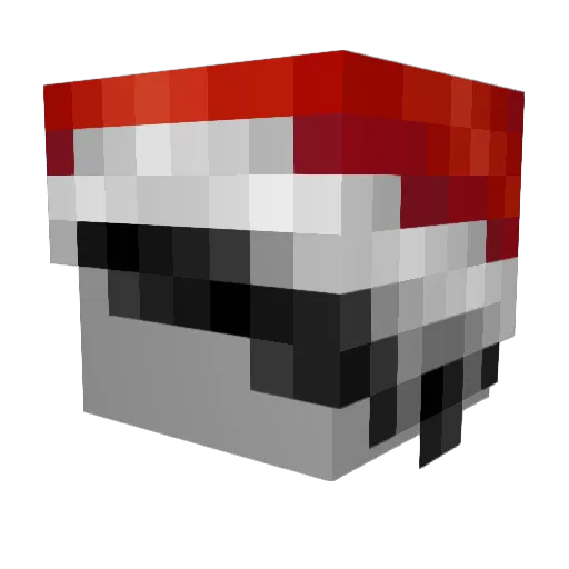 Blosslam Minecraft avatar head, 3D render
