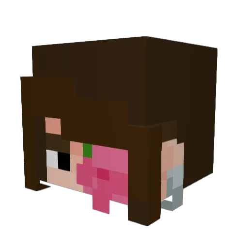Blossom_of_Roses Minecraft avatar head, 3D render