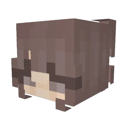 Blossomender2 Minecraft avatar head, 3D render