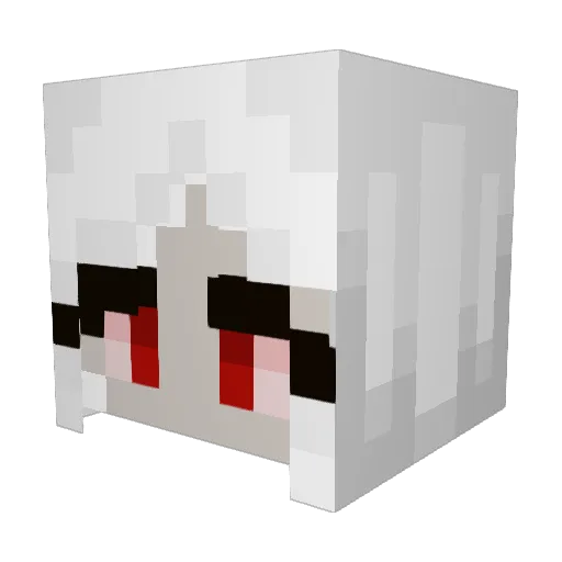 Blossomingwish Minecraft avatar head, 3D render