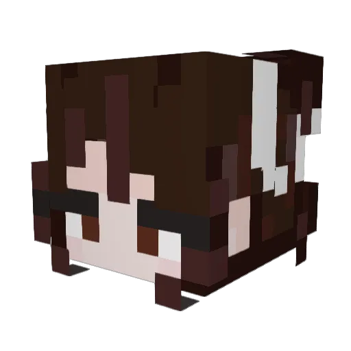 Blossomthecandle Minecraft avatar head, 3D render