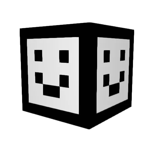 Blossoum Minecraft avatar head, 3D render