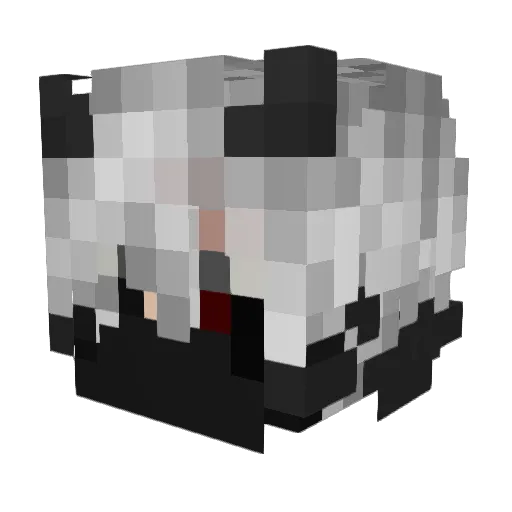 BloudzyTV Minecraft avatar head, 3D render