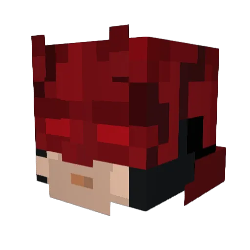 Blouskisimo Minecraft avatar head, 3D render