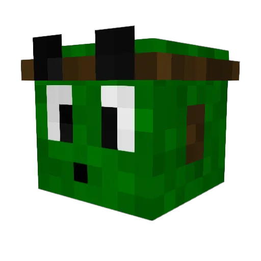 Bloustorm Minecraft avatar head, 3D render