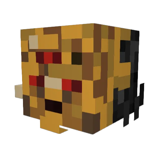 Blovobo Minecraft avatar head, 3D render