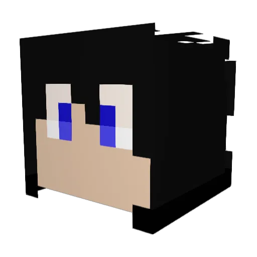Blow528 Minecraft avatar head, 3D render