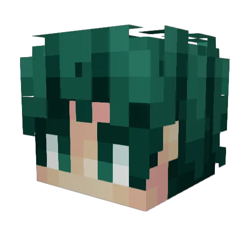 BloxCraftDude24 Minecraft avatar head, 3D render