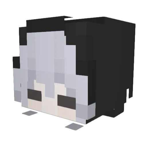 Bloxicide Minecraft avatar head, 3D render
