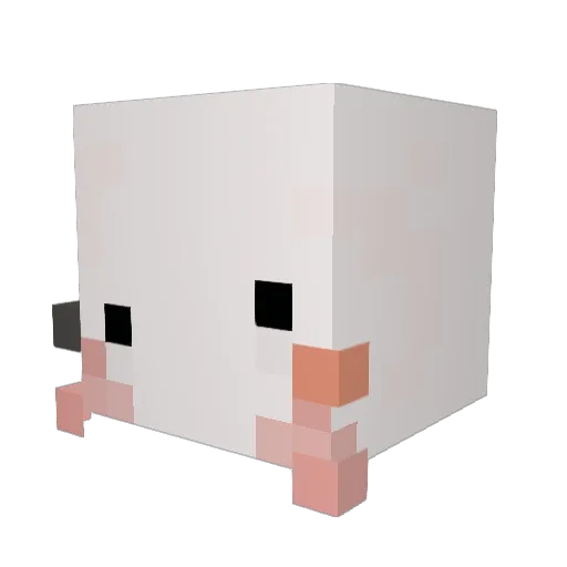 Bloxidal Minecraft avatar head, 3D render
