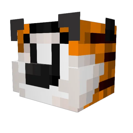 Bloxxeey Minecraft avatar head, 3D render