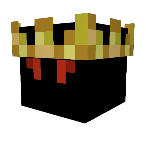 BloxyLuck_Red Minecraft avatar head, 3D render