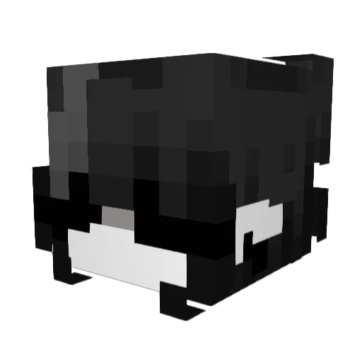 Blrie Minecraft avatar head, 3D render