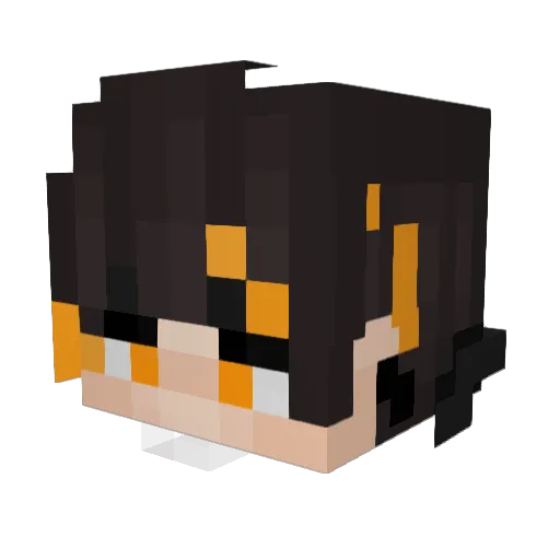 BlssdPattoo Minecraft avatar head, 3D render