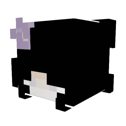 Blu23 Minecraft avatar head, 3D render