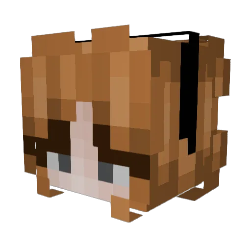 Blu3Drag0nn Minecraft avatar head, 3D render