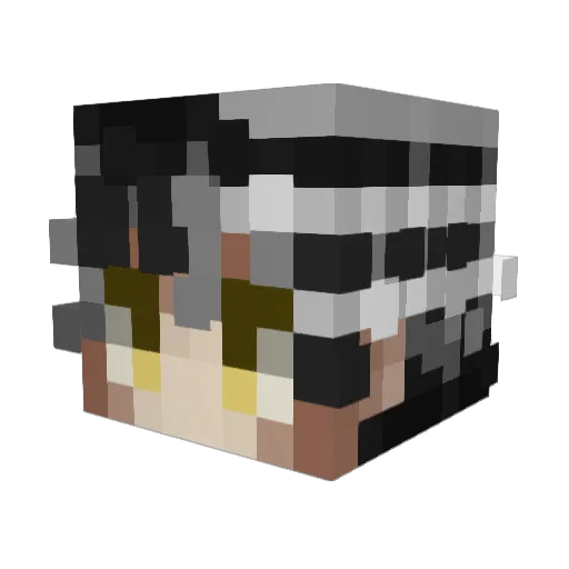 Blu3Jxyz Minecraft avatar head, 3D render