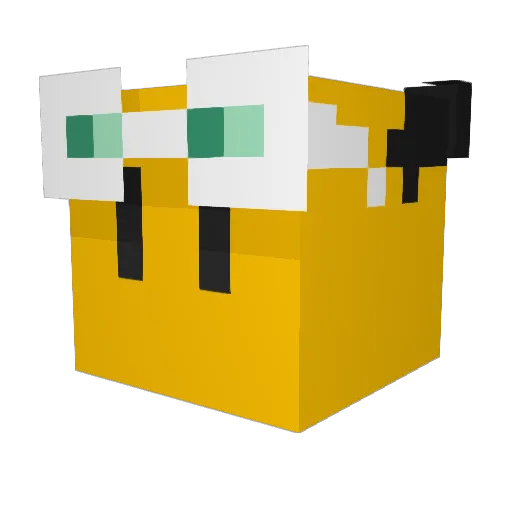 BluChelsea Minecraft avatar head, 3D render
