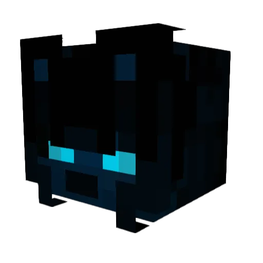 BluComet Minecraft avatar head, 3D render