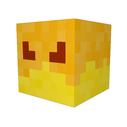 BluJay222 Minecraft avatar head, 3D render