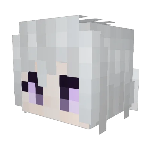 BluLobo Minecraft avatar head, 3D render