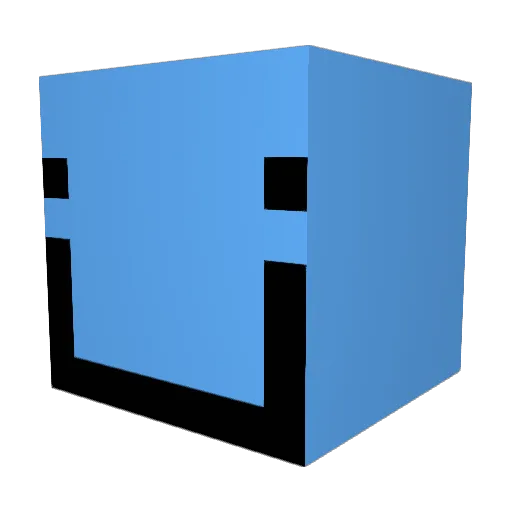 BluLol Minecraft avatar head, 3D render