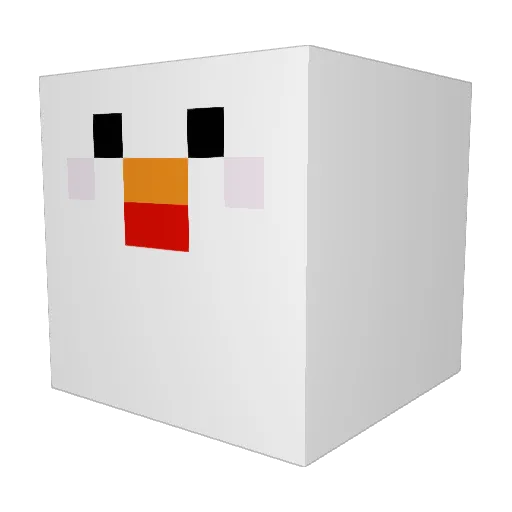 BluMilkyWay Minecraft avatar head, 3D render