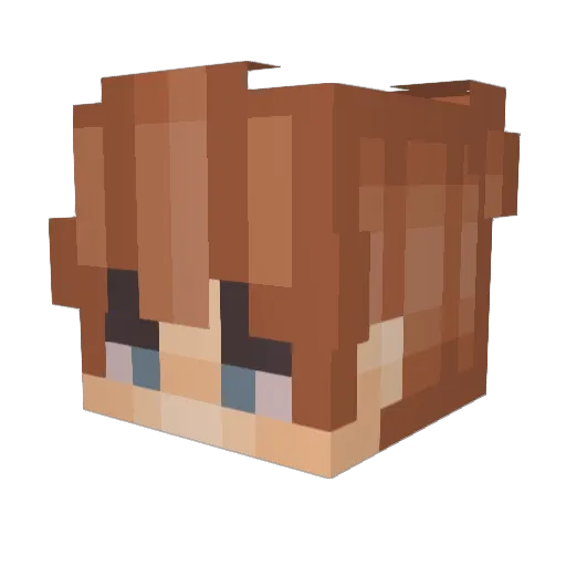 BluOlive10 Minecraft avatar head, 3D render
