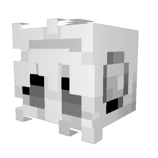BluRayDiscc Minecraft avatar head, 3D render