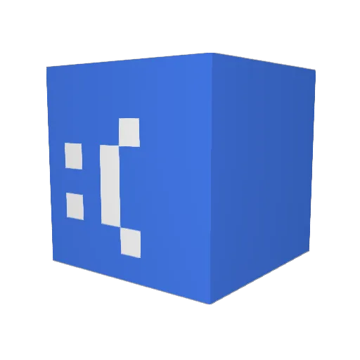 BluScreenOfDeth Minecraft avatar head, 3D render
