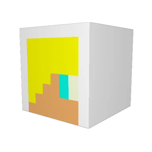 Blu_LazeR Minecraft avatar head, 3D render