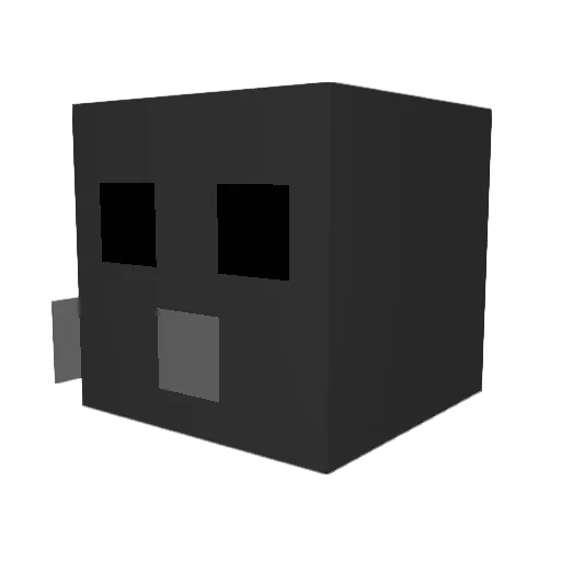 Blu_Pyroshark Minecraft avatar head, 3D render